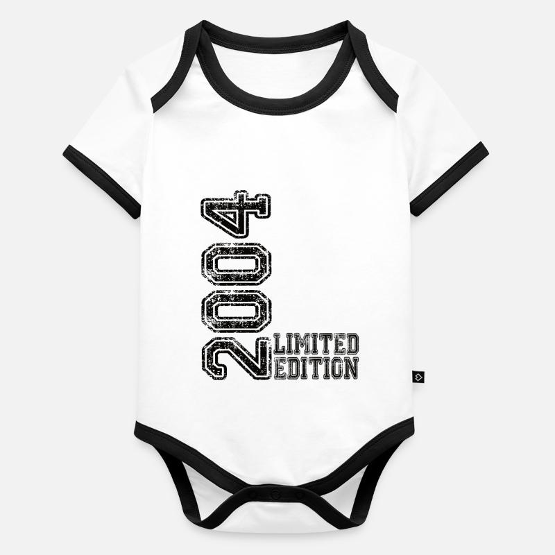 Édition limitée 2004 Body Bébé bio contrasté manches courtes
