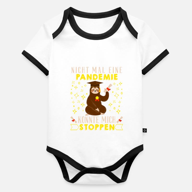 Masterarbeit Nicht mal eine Pandemie Stoppt Mich Baby Bio-Kurzarm-Kontrastbody