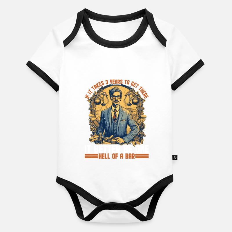 If It Takes 3 Years To Get There 19 Organic Baby Contrasting Bodysuit