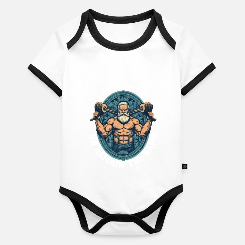 Train Insane Or Remain The Same 25 Organic Baby Contrasting Bodysuit