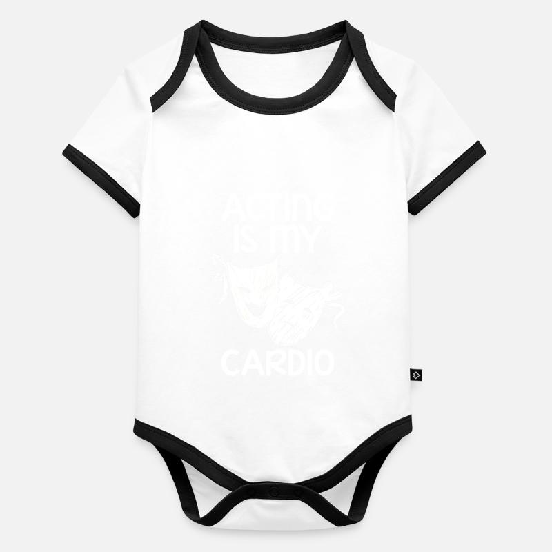 Acting Is My Cardio 4 Baby Bio-Kurzarm-Kontrastbody