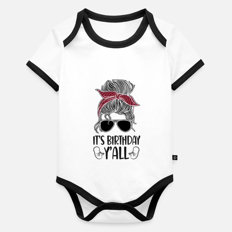 Nurse Midwife Birth Worker Baby Bio-Kurzarm-Kontrastbody