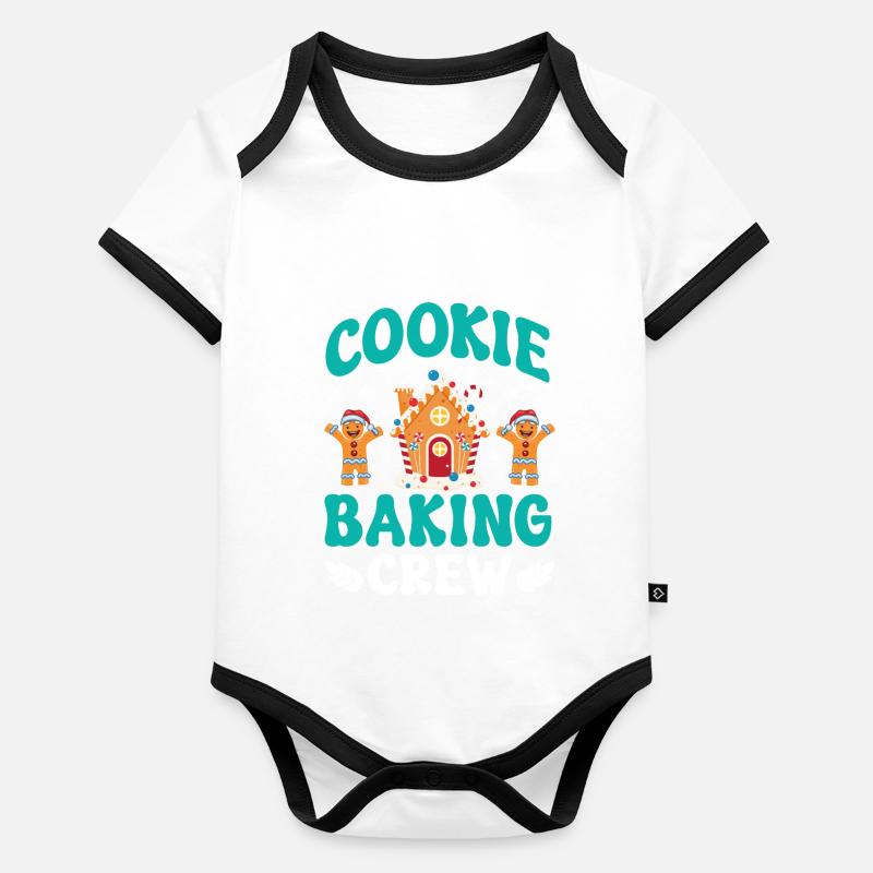 Christmas Biscuits Cookie Baking Crew Baking Fans Organic Baby Contrasting Bodysuit