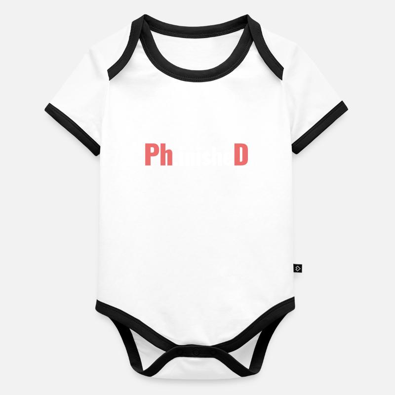 Ph.d. Ph.d. Doctorat Master Bachelor Body Bébé bio contrasté manches courtes