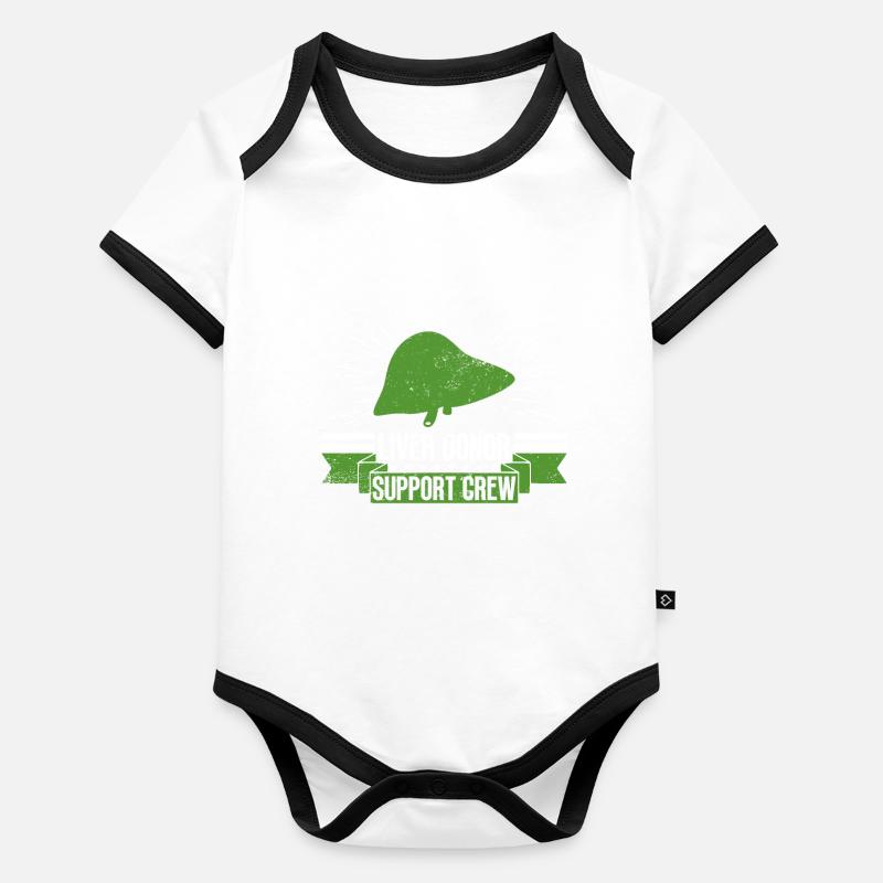 Organspender Leber Organtransplantation Baby Bio-Kurzarm-Kontrastbody