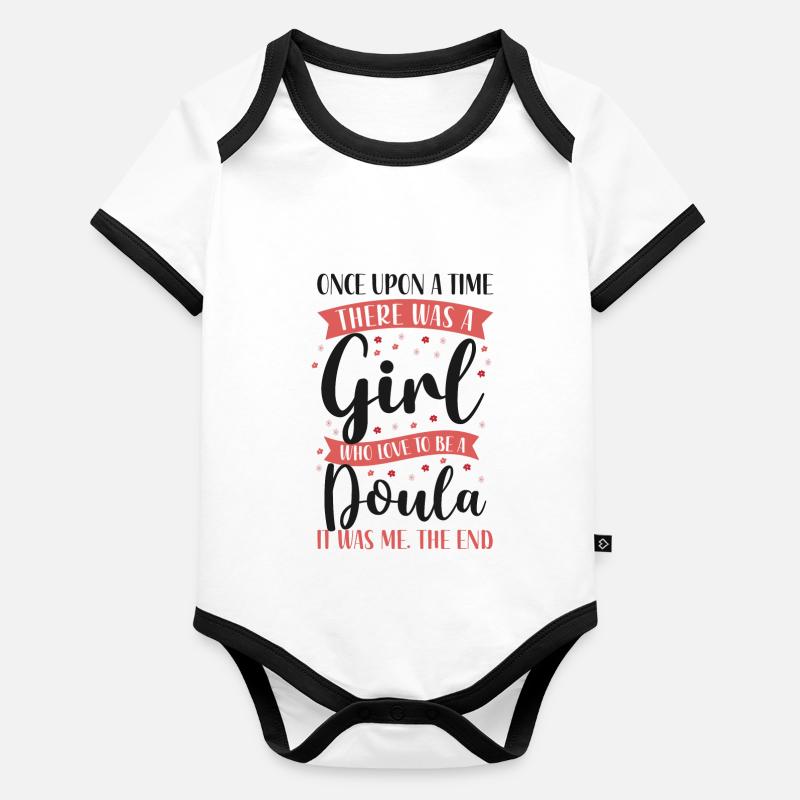 Doula accoucheuse Once Upon A Body Bébé bio contrasté manches courtes