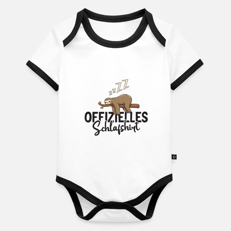 Schlummer-Spaß Baby Bio-Kurzarm-Kontrastbody