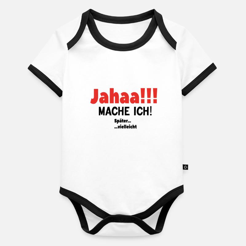 Zeitloses Aufschieben Baby Bio-Kurzarm-Kontrastbody