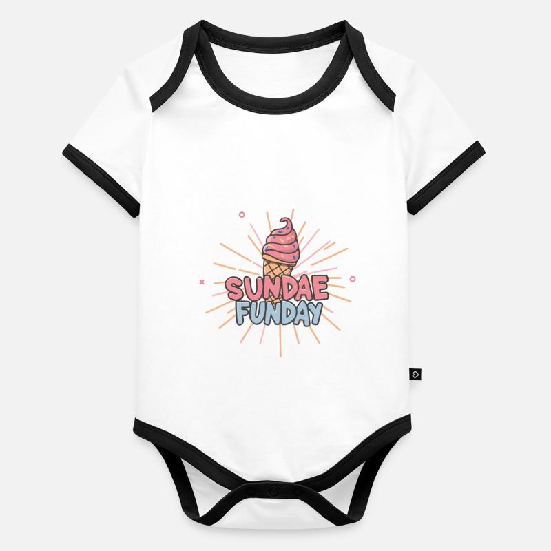 EIS Baby Bio-Kurzarm-Kontrastbody