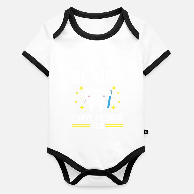 Dentist Student Degree Teeth Dentistry Organic Baby Contrasting Bodysuit