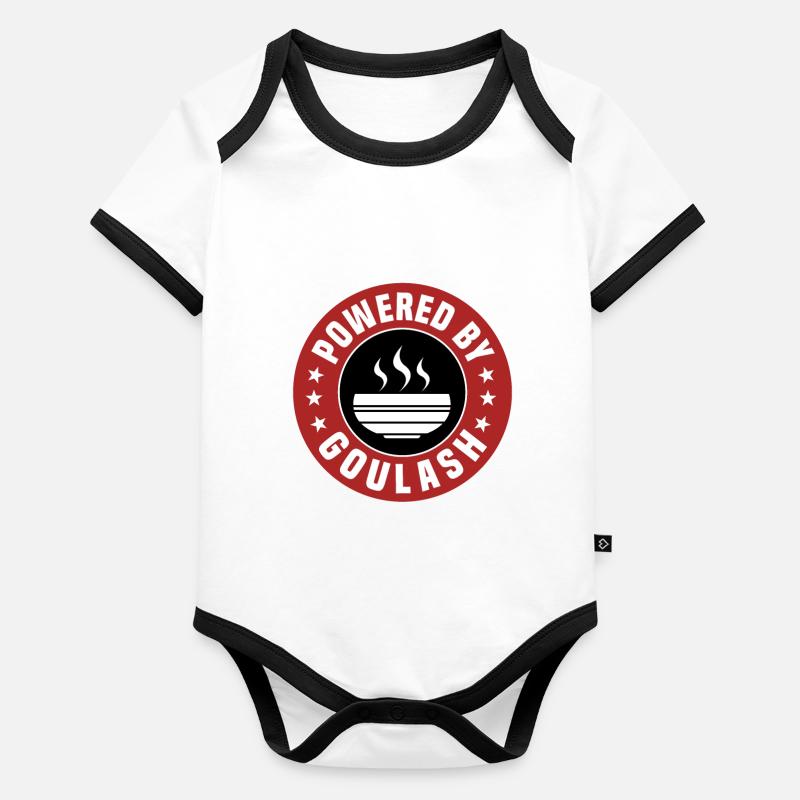 Propulsé par le goulasch Body Bébé bio contrasté manches courtes