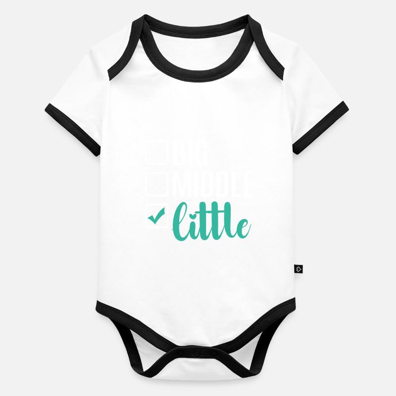 Youngest Child Gift Baby Bio-Kurzarm-Kontrastbody
