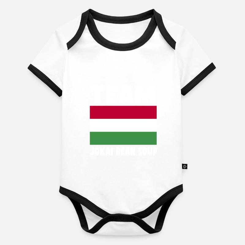 Team Jokai-bohnensuppe Baby Bio-Kurzarm-Kontrastbody