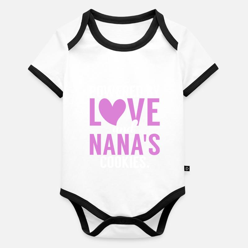 Cadeaux Nana Body Bébé bio contrasté manches courtes