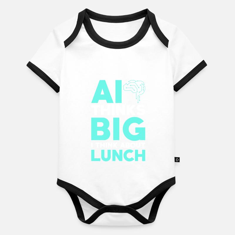 Artificial Intelligence Ai Lovers Organic Baby Contrasting Bodysuit