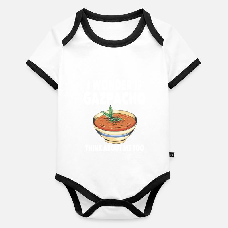 Gazpacho Design Body Bébé bio contrasté manches courtes