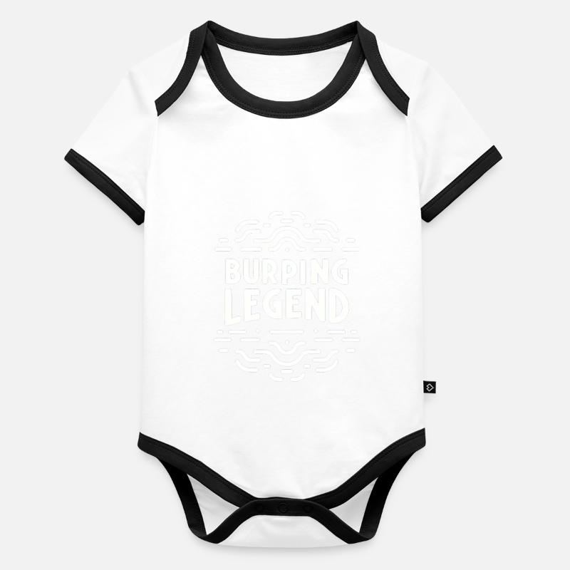 Légende du rot 17 Body Bébé bio contrasté manches courtes