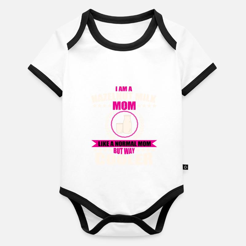 Hazelnut Milk Mom Organic Baby Contrasting Bodysuit