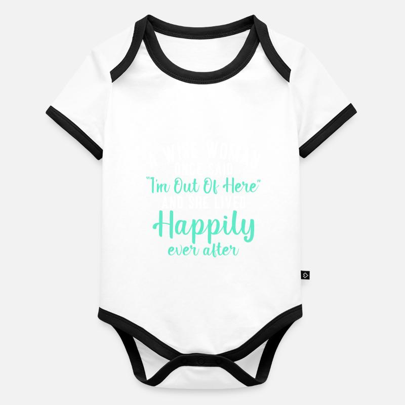 Cadeaux de retraite Body Bébé bio contrasté manches courtes