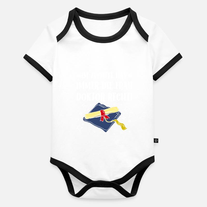If in doubt, Mrs. Doctor is right! Organic Baby Contrasting Bodysuit