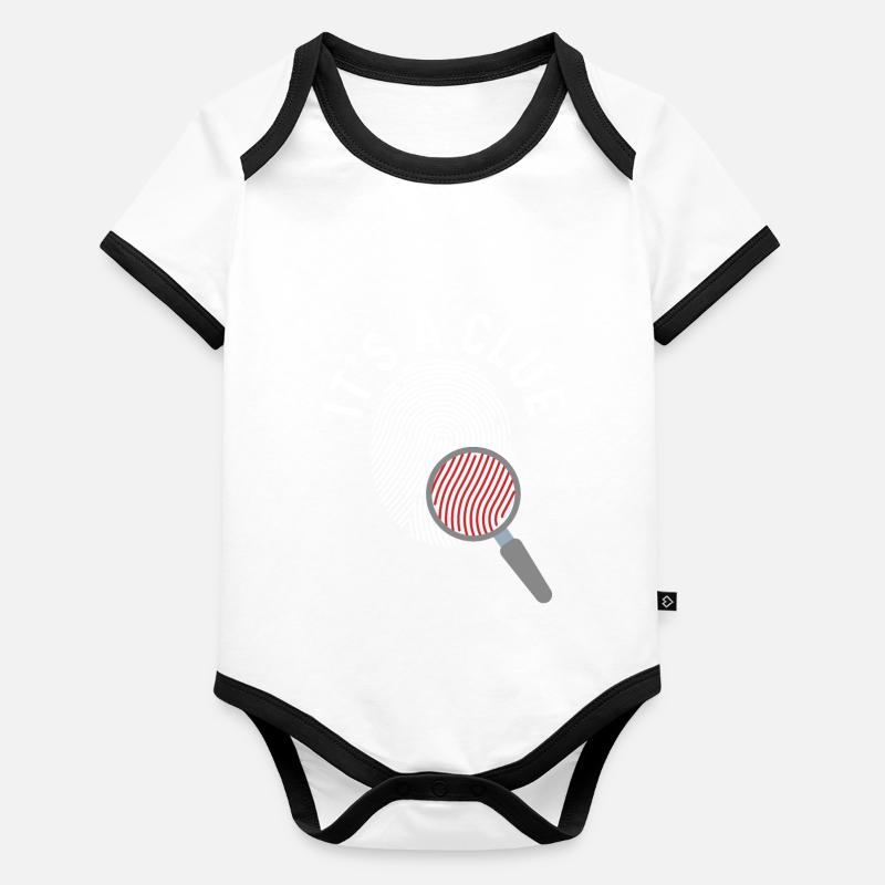 Es ist ein Hinweis Baby Bio-Kurzarm-Kontrastbody