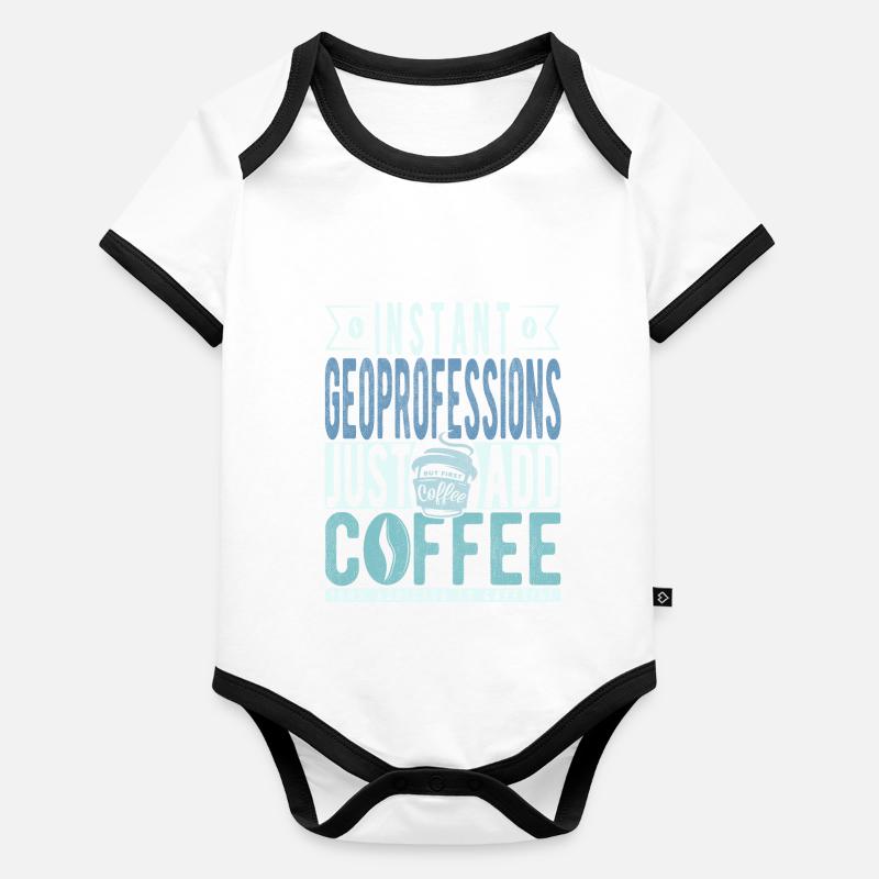 Les géoprofessions instantanées n’ont qu’à ajouter du café Body Bébé bio contrasté manches courtes