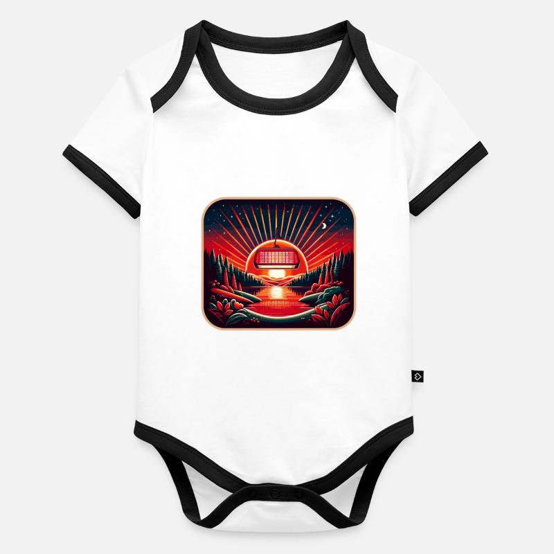Red Light Therapy Low-level laser therapy for the Organic Baby Contrasting Bodysuit