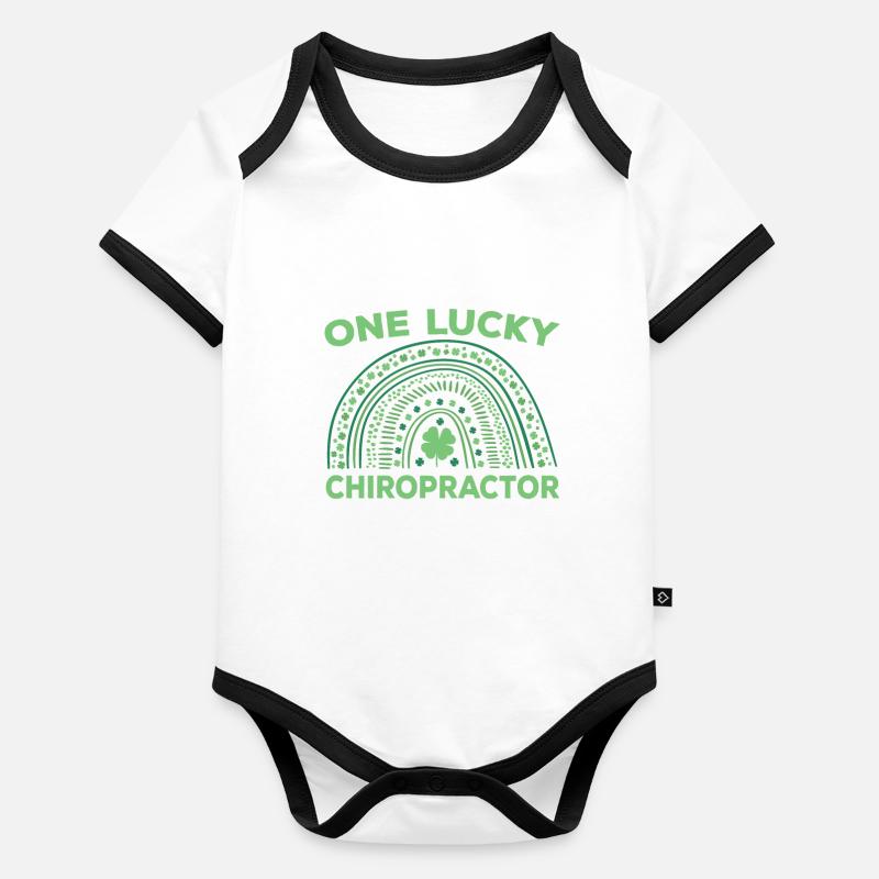 A Happy Chiropractor Organic Baby Contrasting Bodysuit