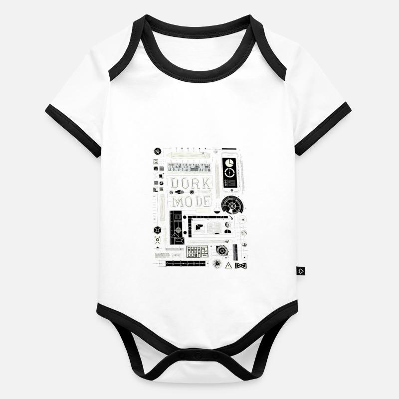 Dork Mode 13 Baby Bio-Kurzarm-Kontrastbody