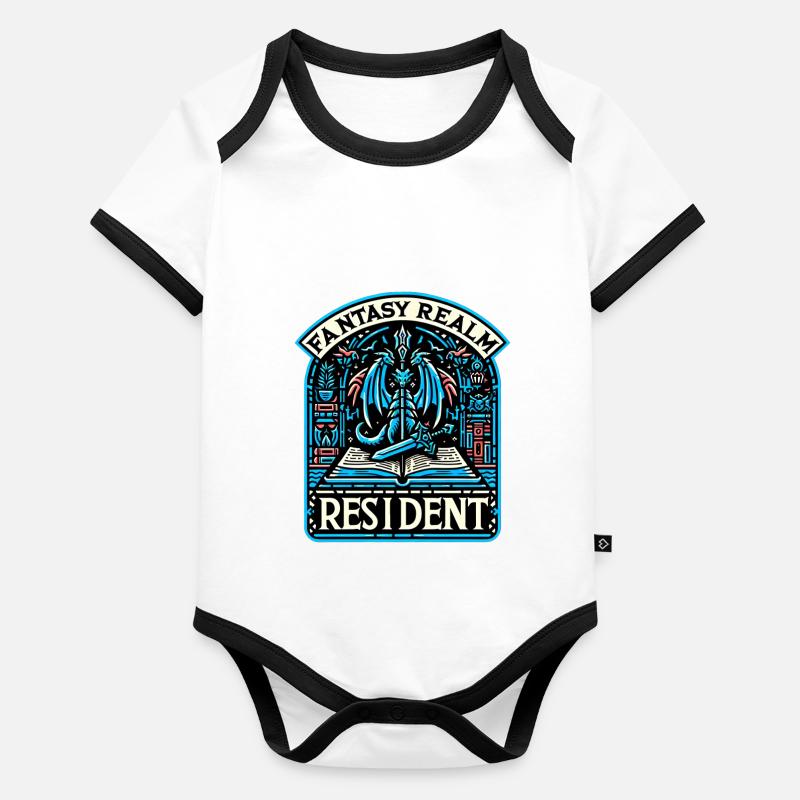 Fantasy Realm Resident 2 Baby Bio-Kurzarm-Kontrastbody
