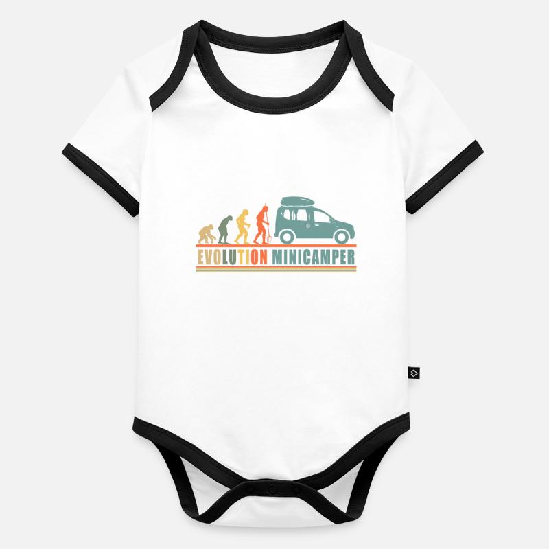 Baby Bio-Kurzarm-Kontrastbody