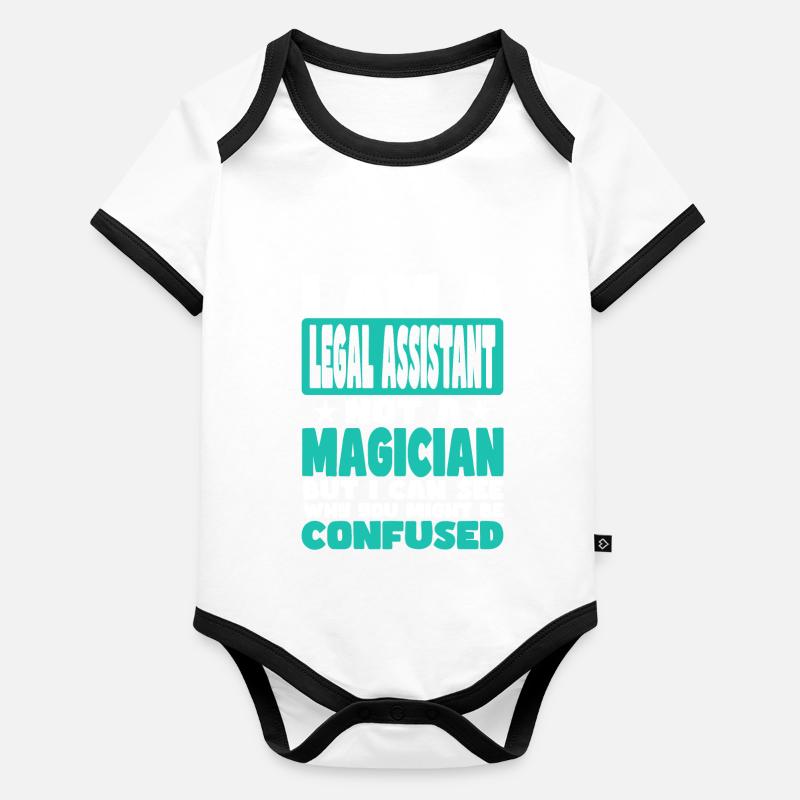 Juristischer Mitarbeiter Baby Bio-Kurzarm-Kontrastbody