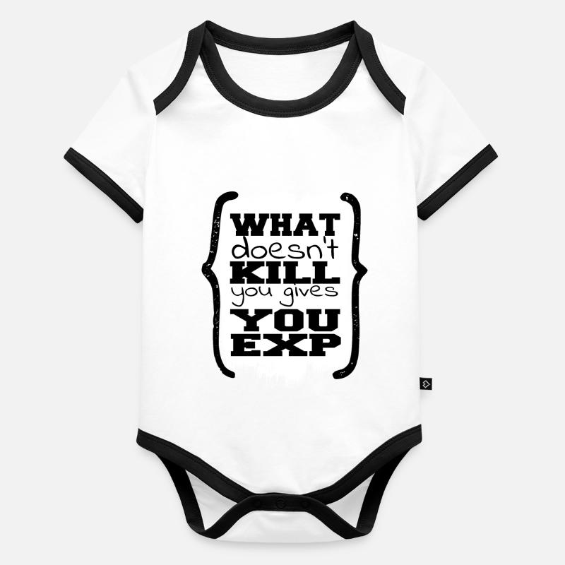 dictons Present Idea Gaming Communauté Jeux vidéo Body Bébé bio contrasté manches courtes