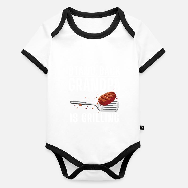 Grill Barbecue Grilling Organic Baby Contrasting Bodysuit