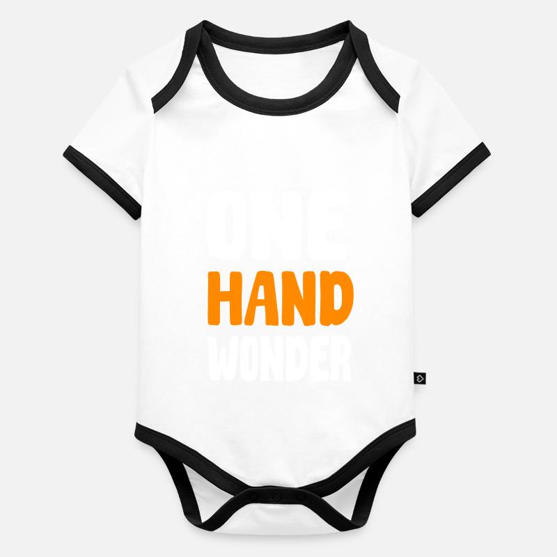 Amputé de la main Body Bébé bio contrasté manches courtes