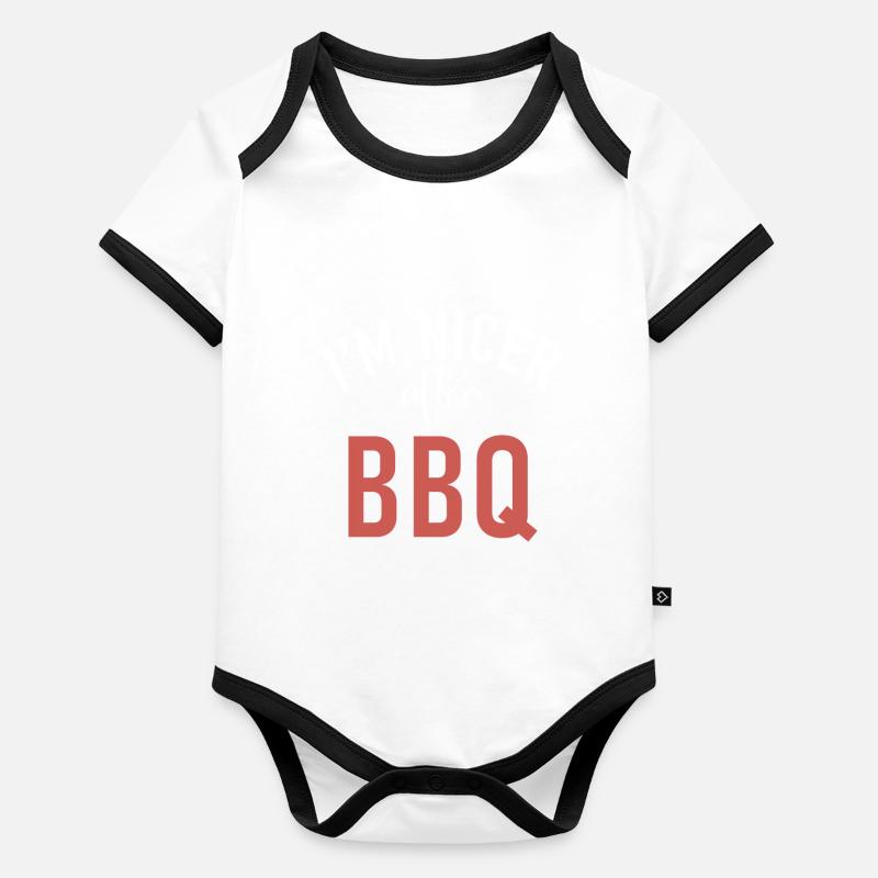 Grill Barbecue Grilling Organic Baby Contrasting Bodysuit