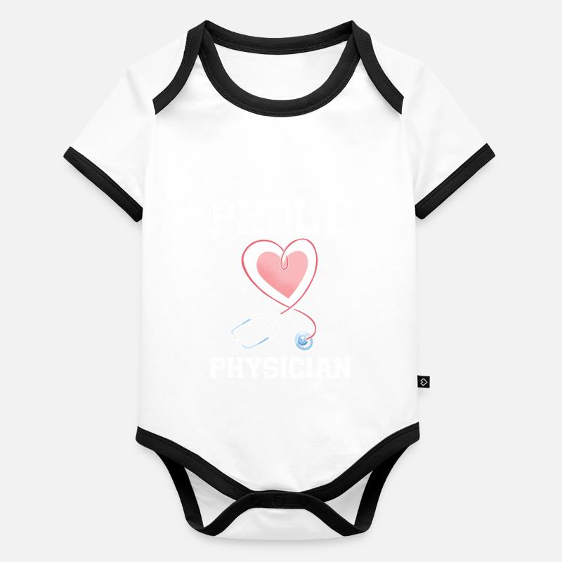 Arzt Spruch Med School Pa Student Physician Baby Bio-Kurzarm-Kontrastbody