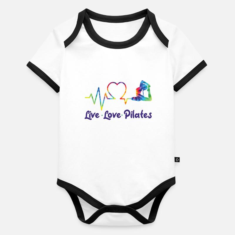 Instructeur de Pilates Enseignant Body Bébé bio contrasté manches courtes