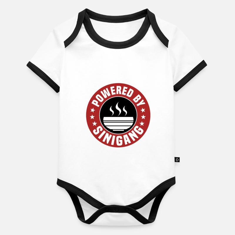 Propulsé par Sinigang Body Bébé bio contrasté manches courtes
