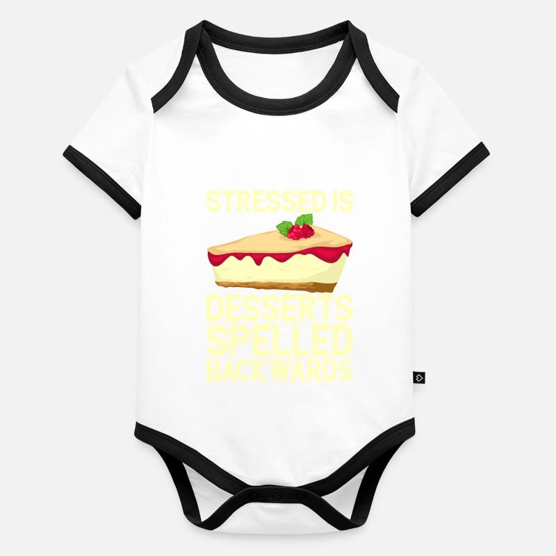 Cheesecake Gift Organic Baby Contrasting Bodysuit