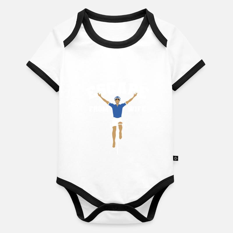 Échappe à ta femme Body Bébé bio contrasté manches courtes