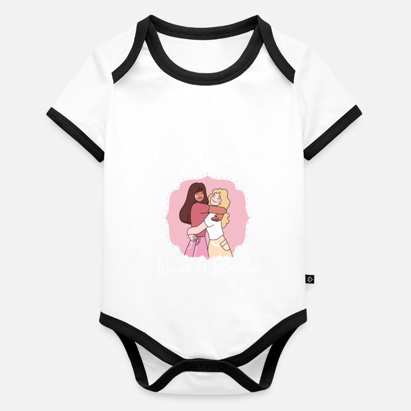 Every Blondie Needs A Brownie Baby Bio-Kurzarm-Kontrastbody
