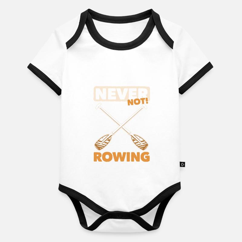 Rameurs d’aviron Body Bébé bio contrasté manches courtes