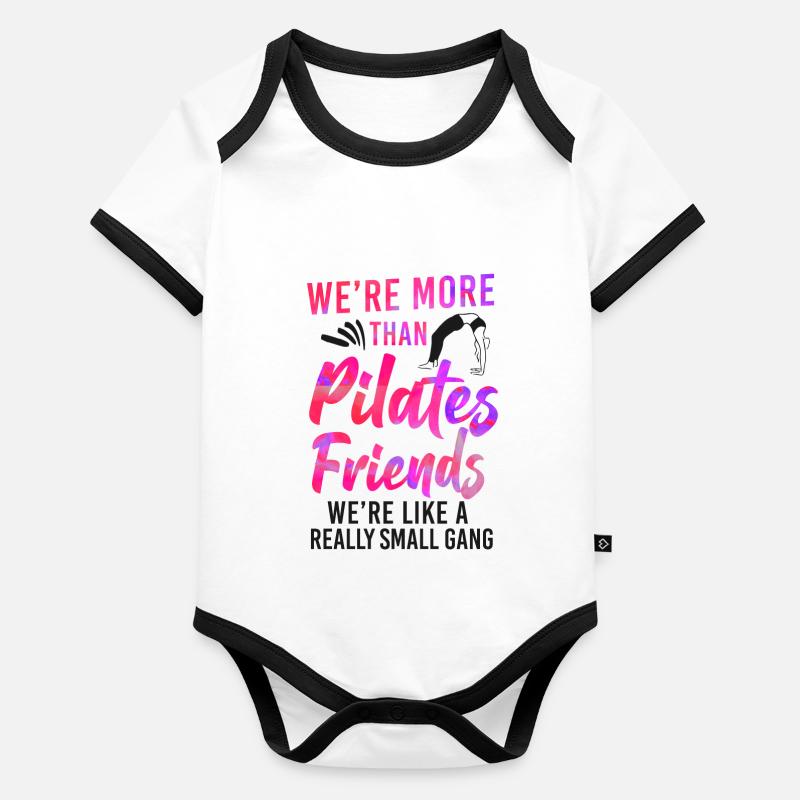 Instructeur de Pilates Professeur Amis Body Bébé bio contrasté manches courtes
