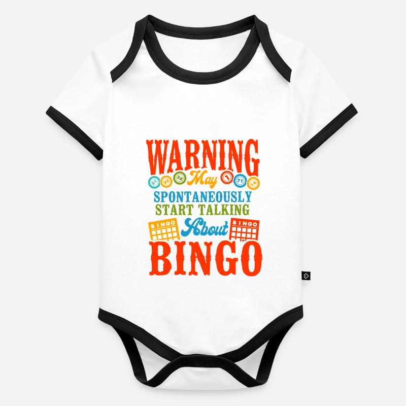 Bingo Player Warning May Baby Bio-Kurzarm-Kontrastbody