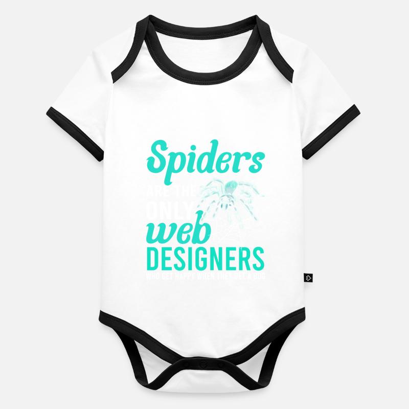 Tarantula Terrarium Amphibian Spider Organic Baby Contrasting Bodysuit