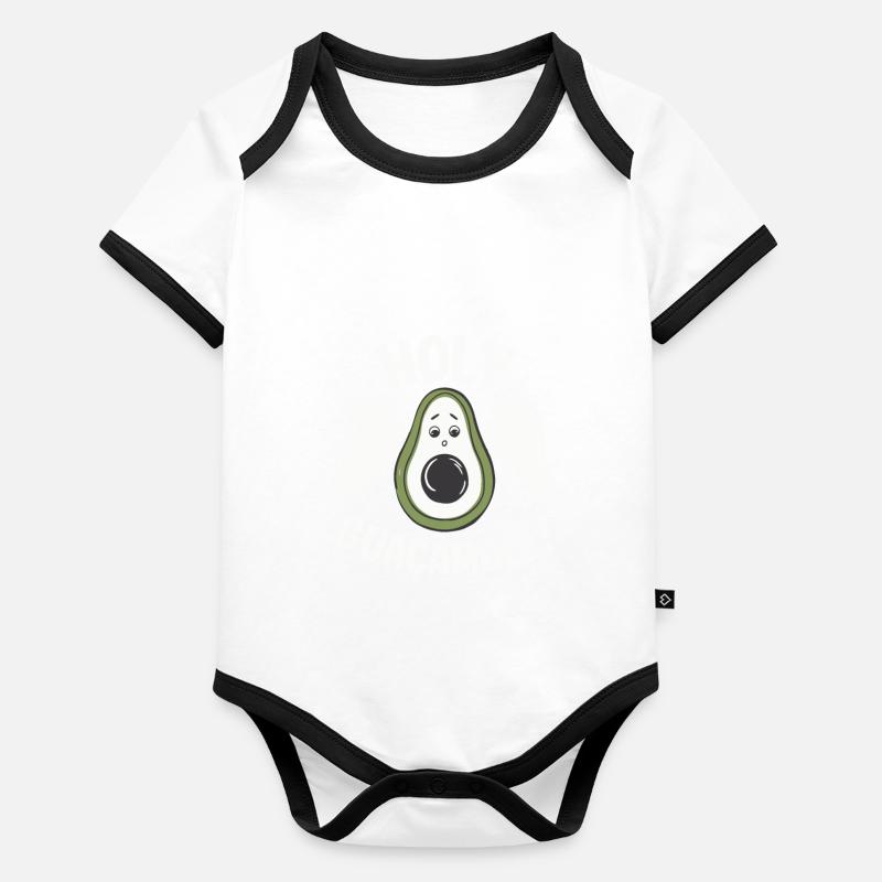 GUACAMOLE SACRÉ Body Bébé bio contrasté manches courtes
