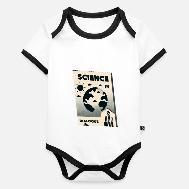 La science en dialogue Body Bébé bio contrasté manches courtes