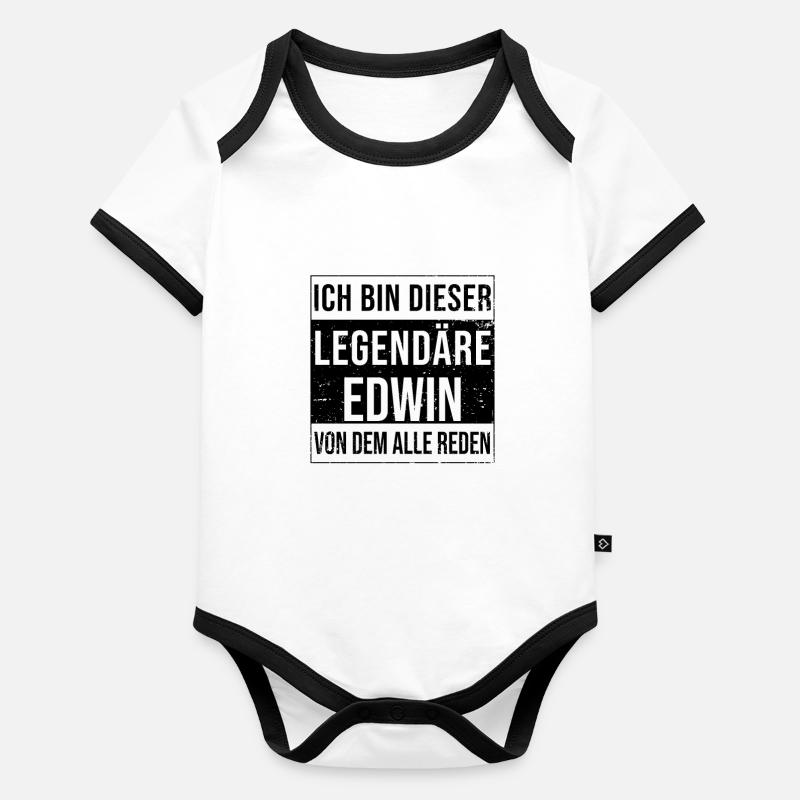 I'm this legendary for Edwin Organic Baby Contrasting Bodysuit