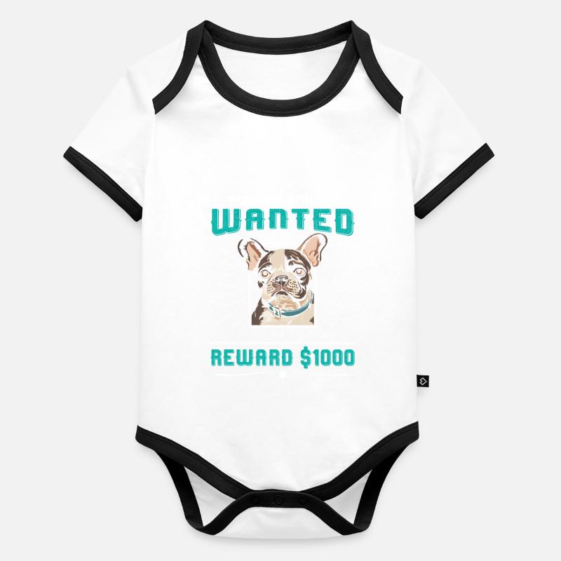 Frenchie PERSONAL STALKER RECHERCHÉ $1000 Body Bébé bio contrasté manches courtes